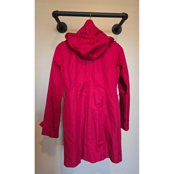 Michael kors red trench coat women's extra small - Picture 3 of 12
